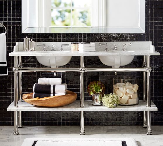 Apothecary Double Sink Console Pottery Barn