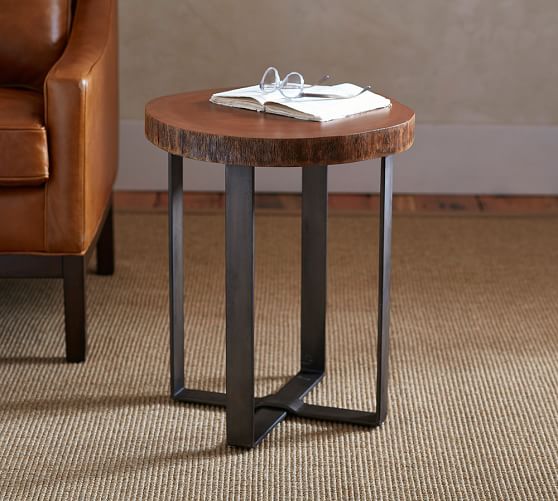 Waller LiveEdge Side Table Pottery Barn