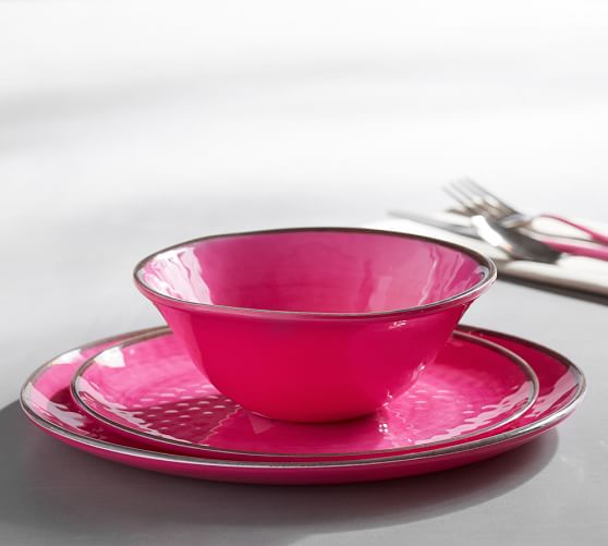 swirl melamine dinnerware pink pottery barn swirl melamine dinnerware pink pottery barn