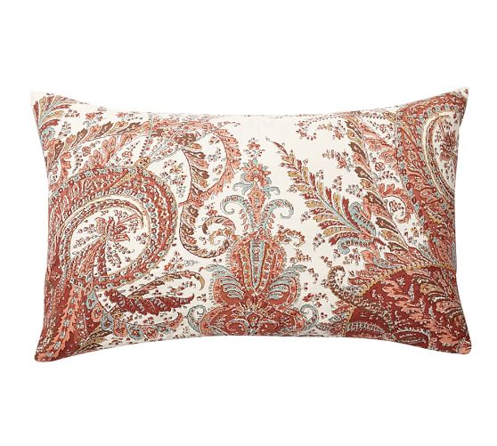 Ellis Paisley Reversible Pillow Cover Pottery Barn