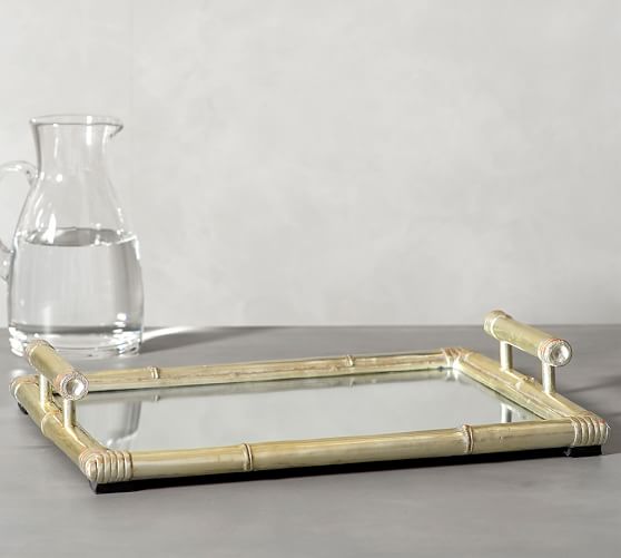 Silver Bamboo Tray Pottery Barn