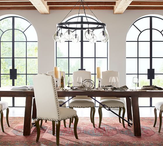 Barrett Glass Globe Chandelier Pottery Barn