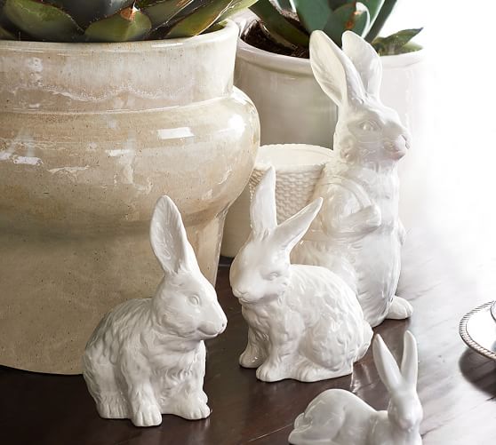 Ceramic Bunnies Pottery Barn