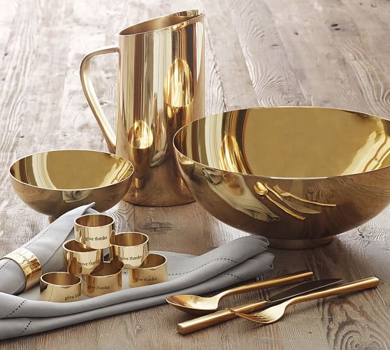 Gold Serve Pitcher Pottery Barn