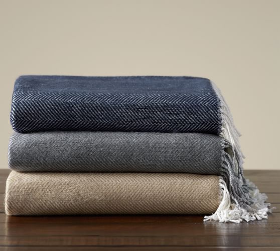 Herringbone Throw Pottery Barn