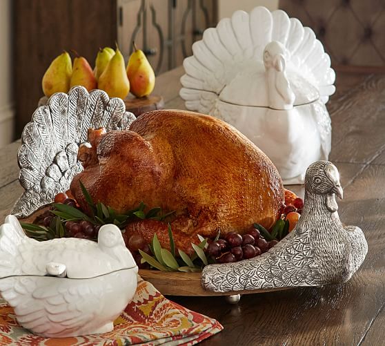 Pottery Barn Thanksgiving Platter
 Turkey Carving Platter