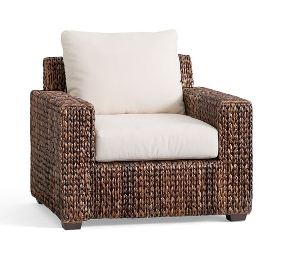 Seagrass Square Armchair Pottery Barn
