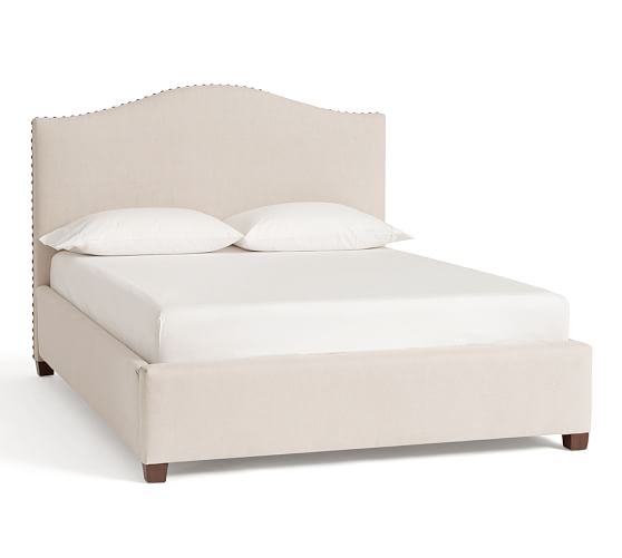 Raleigh Camelback Bed & Headboard Pottery Barn