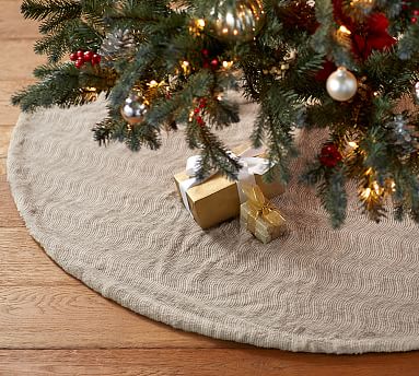 quail faux fur tree skirt taupe pottery barn quail faux fur tree skirt taupe pottery barn