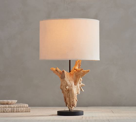 Driftwood Sculptural Table Lamp Base Pottery Barn