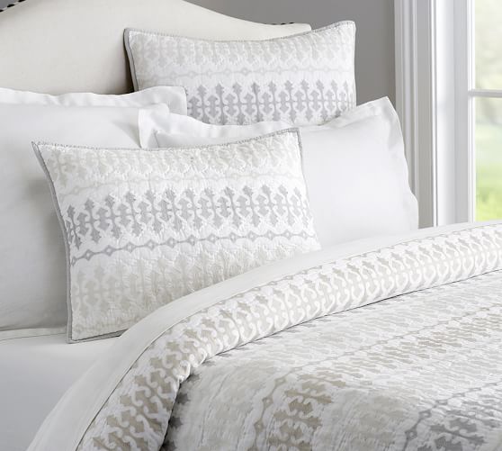 Rilynn Embroidered Quilt & Sham Pottery Barn