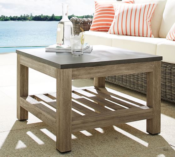 Connor Outdoor Bunching Coffee Table Pottery Barn