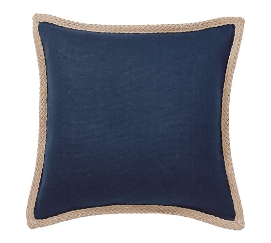 Jute Braid Pillow Cover Pottery Barn