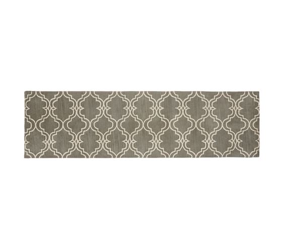 Scroll Tile Rug Gray Pottery Barn