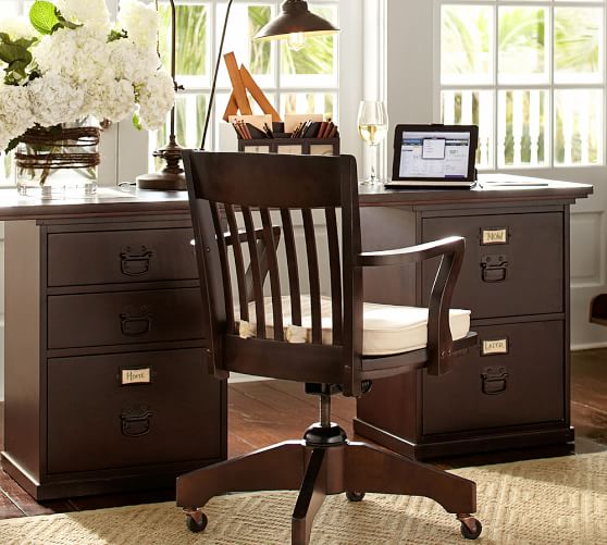 Bedford Rectangular Desk Pottery Barn