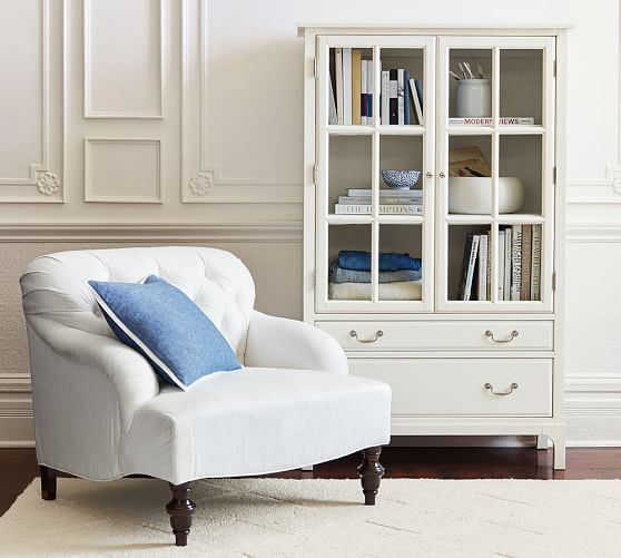 Clara Upholstered Armchair Pottery Barn
