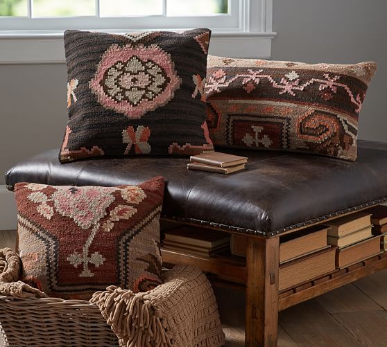 Dabney Kilim 18 x 18" Pillow Cover Pottery Barn