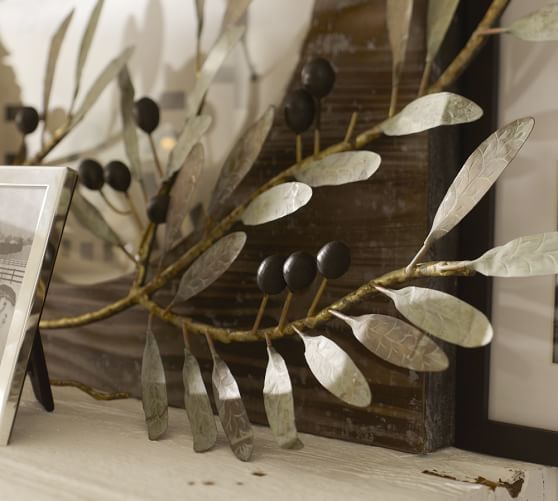 Metal Olive Branch Wall Art Pottery Barn