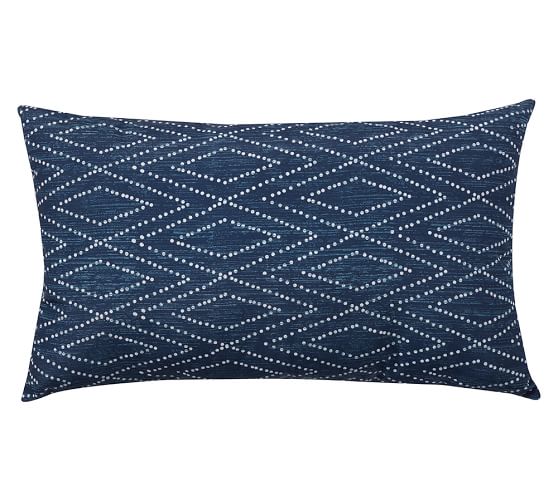 Lycian Ikat Indoor/Outdoor Lumbar Pillow Pottery Barn