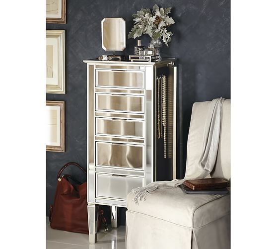 Park Mirrored Jewelry Tower Pottery Barn