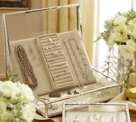 Antique Silver Jewelry Boxes  Pottery Barn