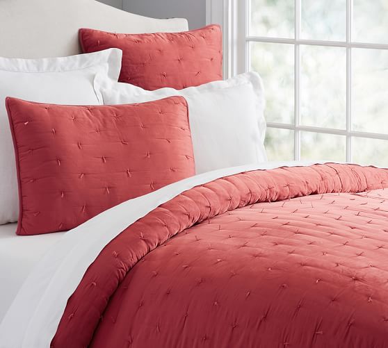 Silk Jersey Quilt & Sham Pottery Barn