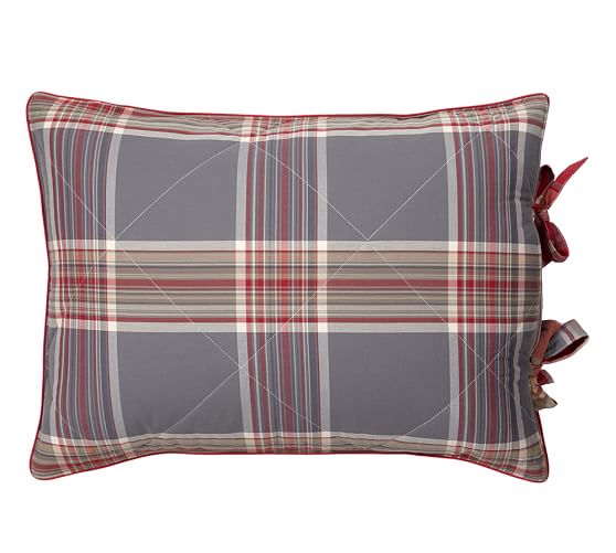 Bowman Plaid Comforter & Sham Pottery Barn