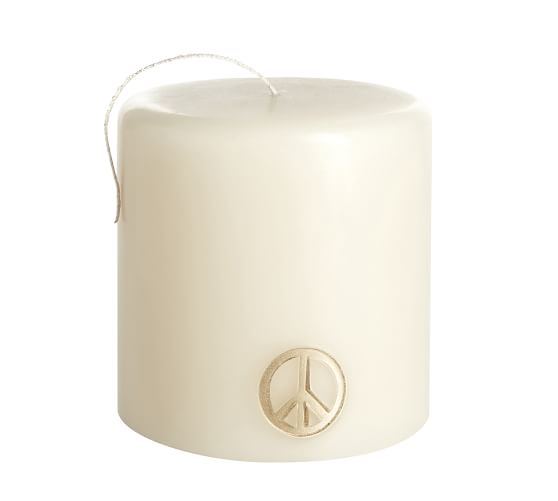 Long Wick Candle Ivory Pottery Barn