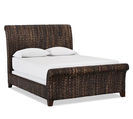 Seagrass Sleigh Bed Pottery Barn