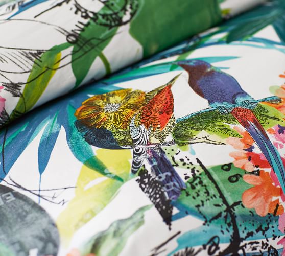 Baker Bird Organic Duvet Cover & Sham Pottery Barn