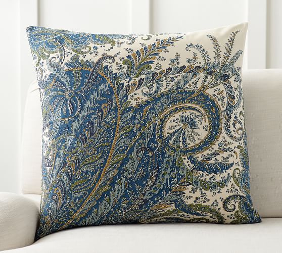 Ellis Paisley Reversible Pillow Cover Pottery Barn