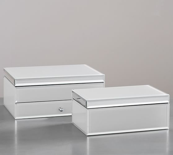 Josie Mirrored Small Jewelry Box Pottery Barn