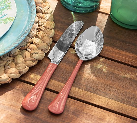 12Piece Enamel Flatware Set Pottery Barn