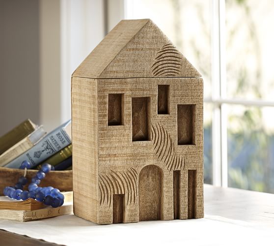 Wood Block House Pottery Barn