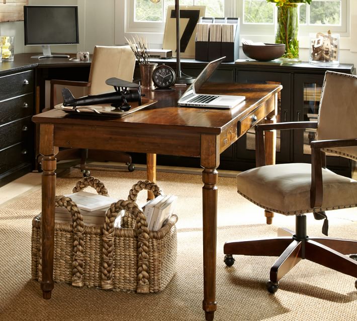 Printers Writing Desk Large Pottery Barn Home Design Ideas