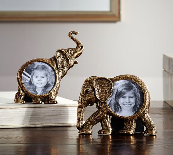 Elephant Figural Frames, Set of 2 Pottery Barn
