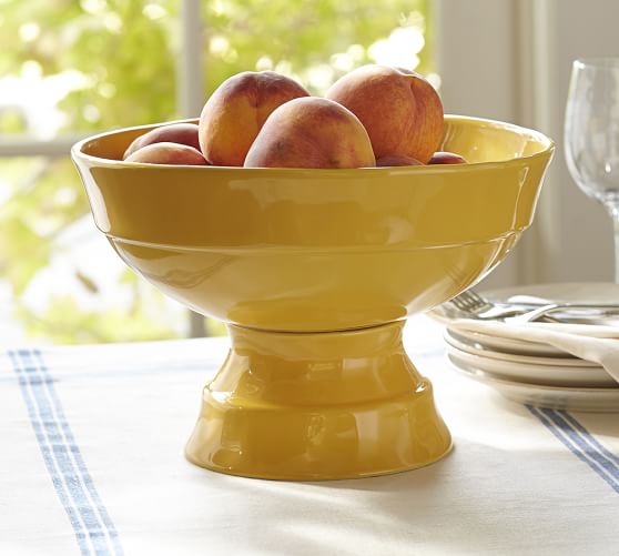 Yellow Ceramic Fruit Bowl Pottery Barn