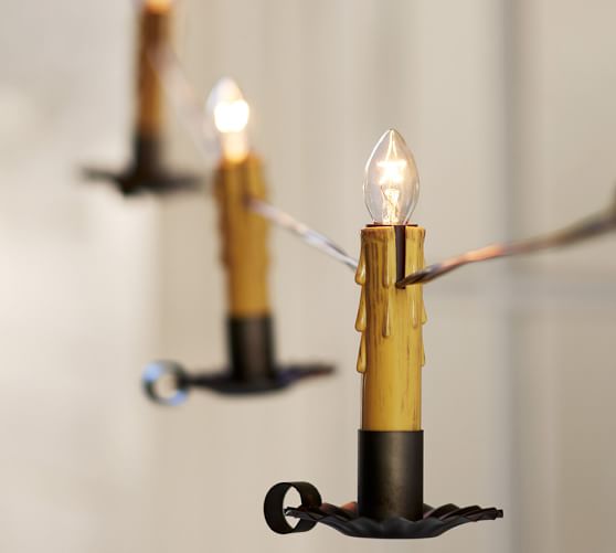 Floating Candle String Lights Pottery Barn