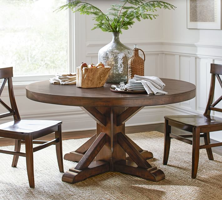 42 Round Dining Table And Chairs Old Fashioned Benchwright Fixed Pedestal Dining Table O Kitchen Remodeling Ideas Griddles Swanstone