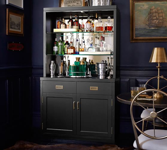 Ken Fulk Mirrored Bar Pottery Barn