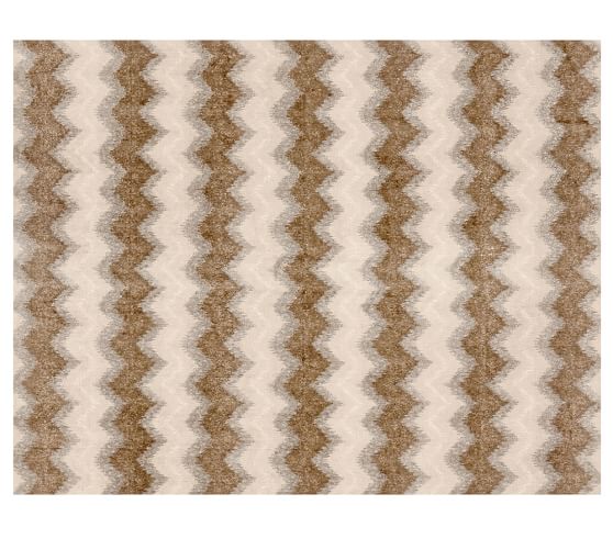 Rexford Printed Handwoven Zig Zag Rug Pottery Barn