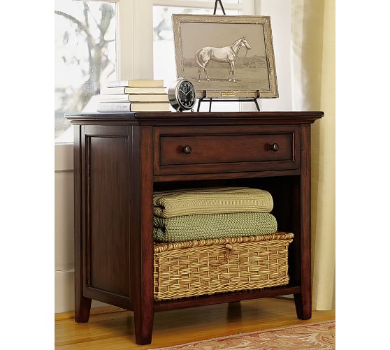 Hudson Wide Bedside Table Pottery Barn