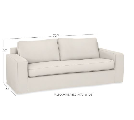 Solano Slipcovered Sofa Pottery Barn
