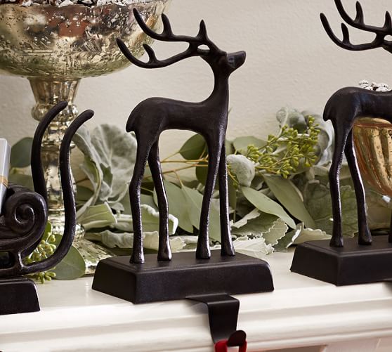 Santa's Sleigh Stocking Holders Pottery Barn