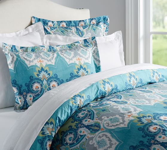 Cleary Organic Duvet Cover & Sham Pottery Barn