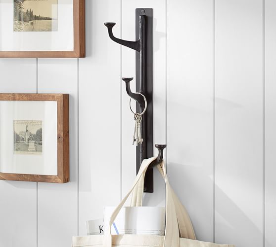 Antique Bronze Vertical WallMounted Hooks Pottery Barn