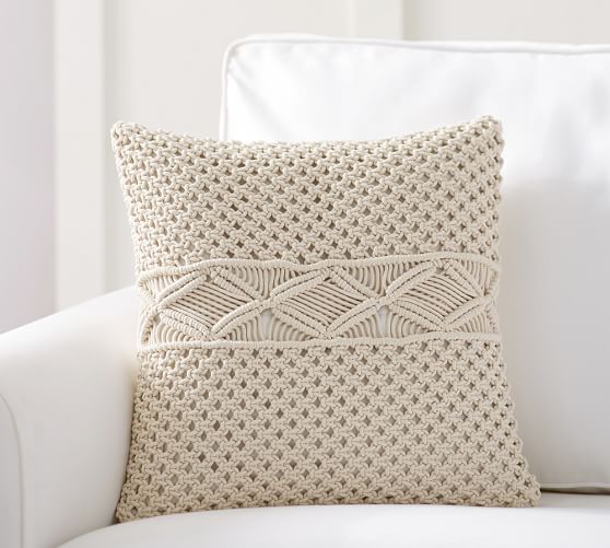 Macrame Pillow Cover Pottery Barn