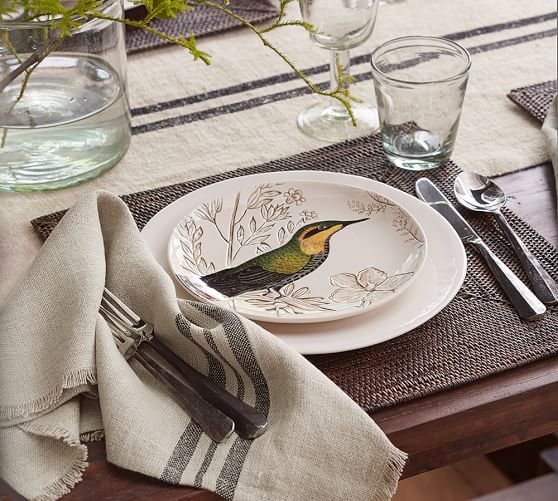 Meadowlark Bird Salad Plate, Set of 4 Pottery Barn
