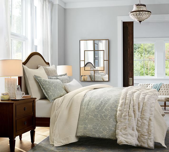 Samantha Damask Sateen Duvet Cover Sham Pottery Barn