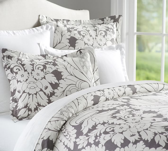 Damask Duvet Cover Sham Pottery Barn